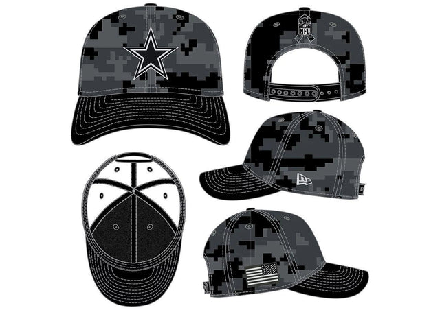 Cowboys 2026 New Era Men's 9SEVENTY Salute to Service Hat Pro Football Hall of Fame