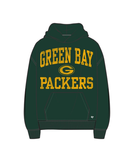 Packers 2026 '47 Brand Men's Campus Stack Arched Foundation Hoodie Pro Football Hall of Fame
