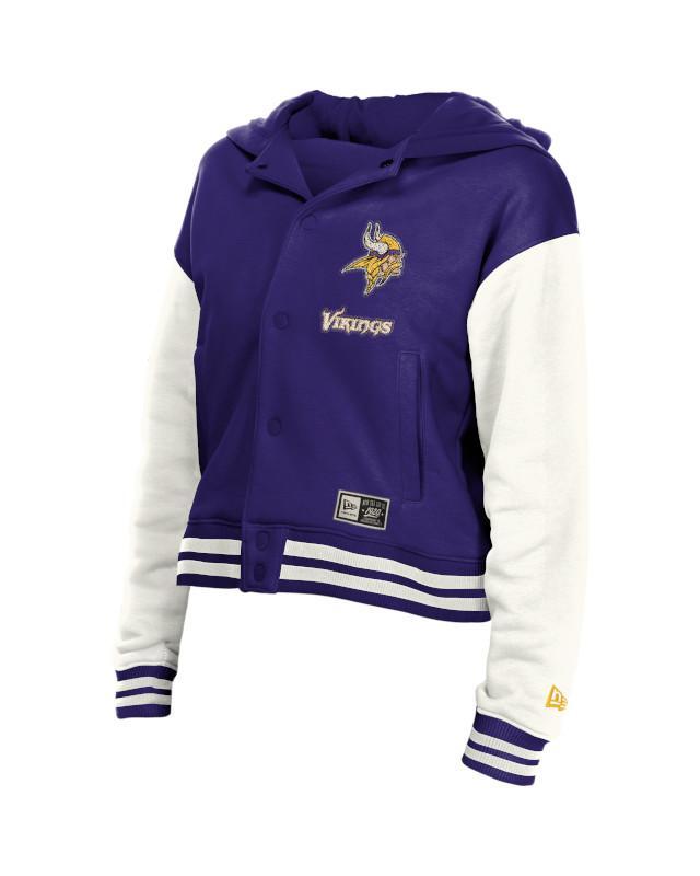 Vikings 2026 New Era Women's Snap Front Jacket Pro Football Hall of Fame