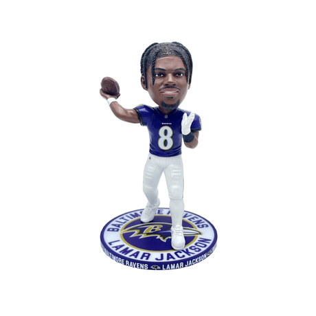 Ravens Lamar Jackson 5 Inch Repeat Name On Base Bobblehead