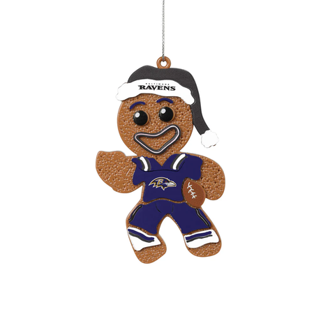 Ravens Gingerbread Man in Uniform Ornament