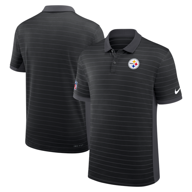 Steelers 2026 Nike Men's Dri-Fit Striped Polo