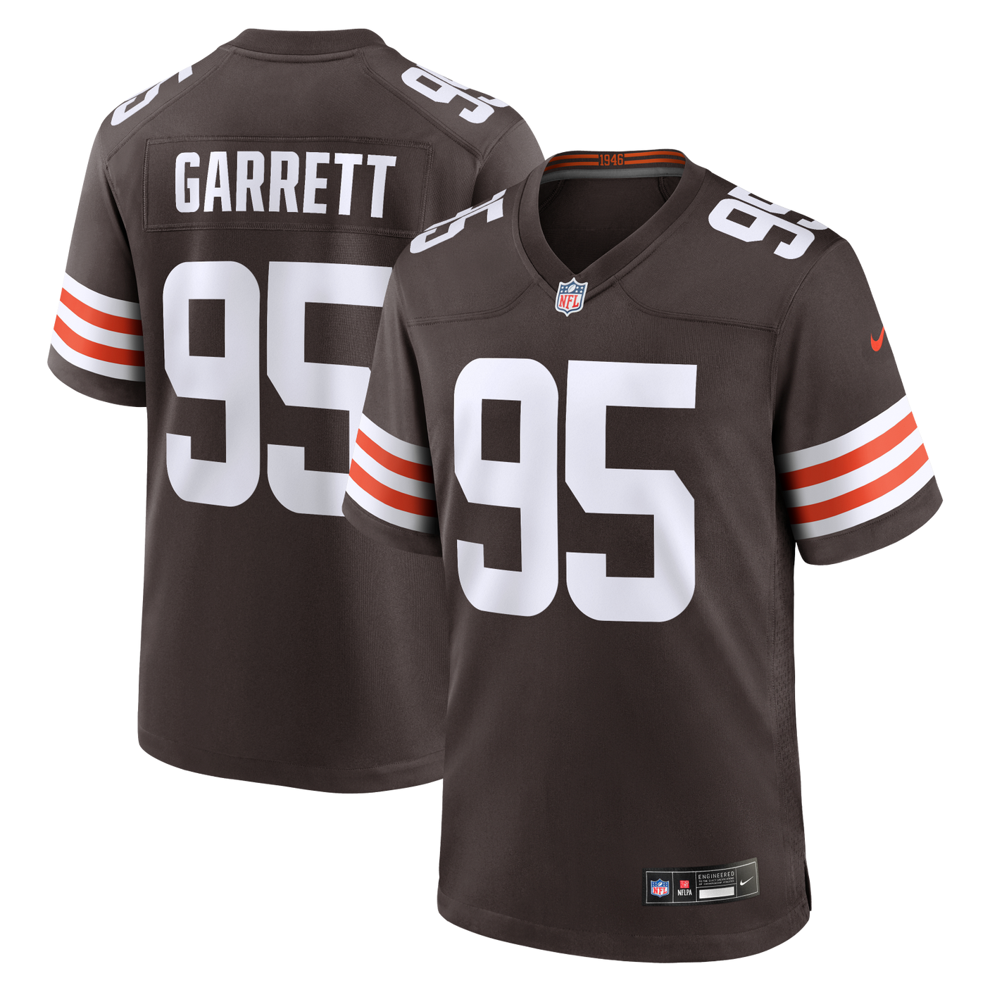 Browns Myles Garrett Men's Brown Nike Game Jersey