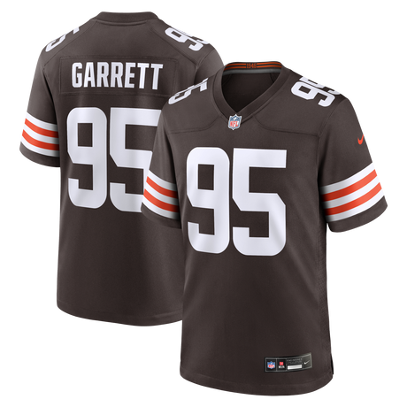 Browns Myles Garrett Men's Brown Nike Game Jersey