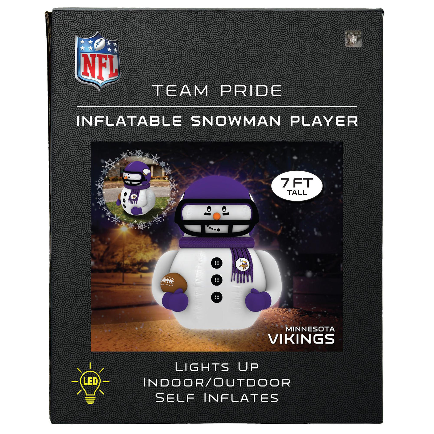 Vikings Team Pride Inflatable Snowman Player