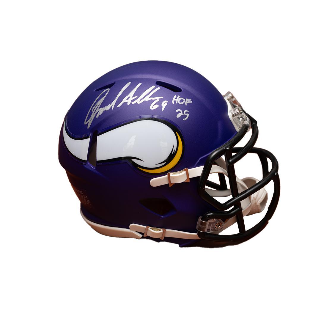 Autographed Jared Allen Minnesota Vikings Riddell Speed Mini Helmet