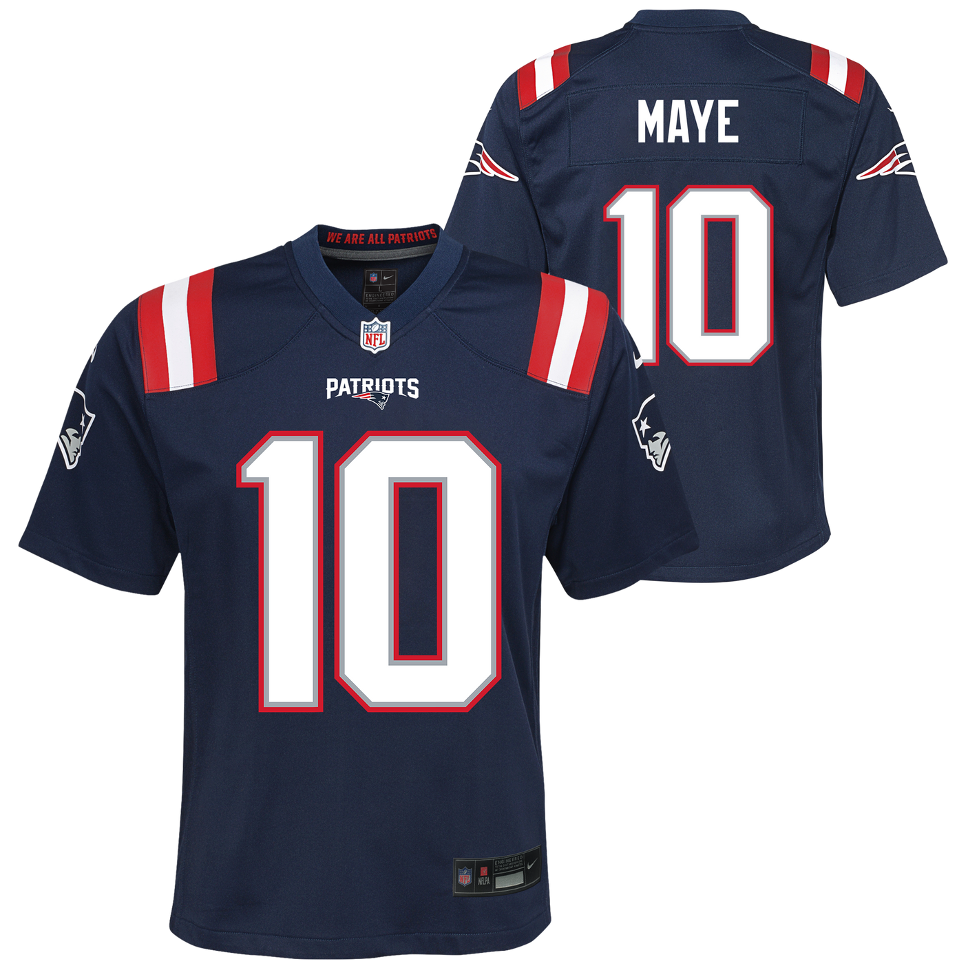 Patriots Drake Maye Youth Nike Game Jersey