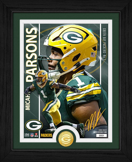 Packers Micah Parsons Bronze Coin Artist Proof Photomint