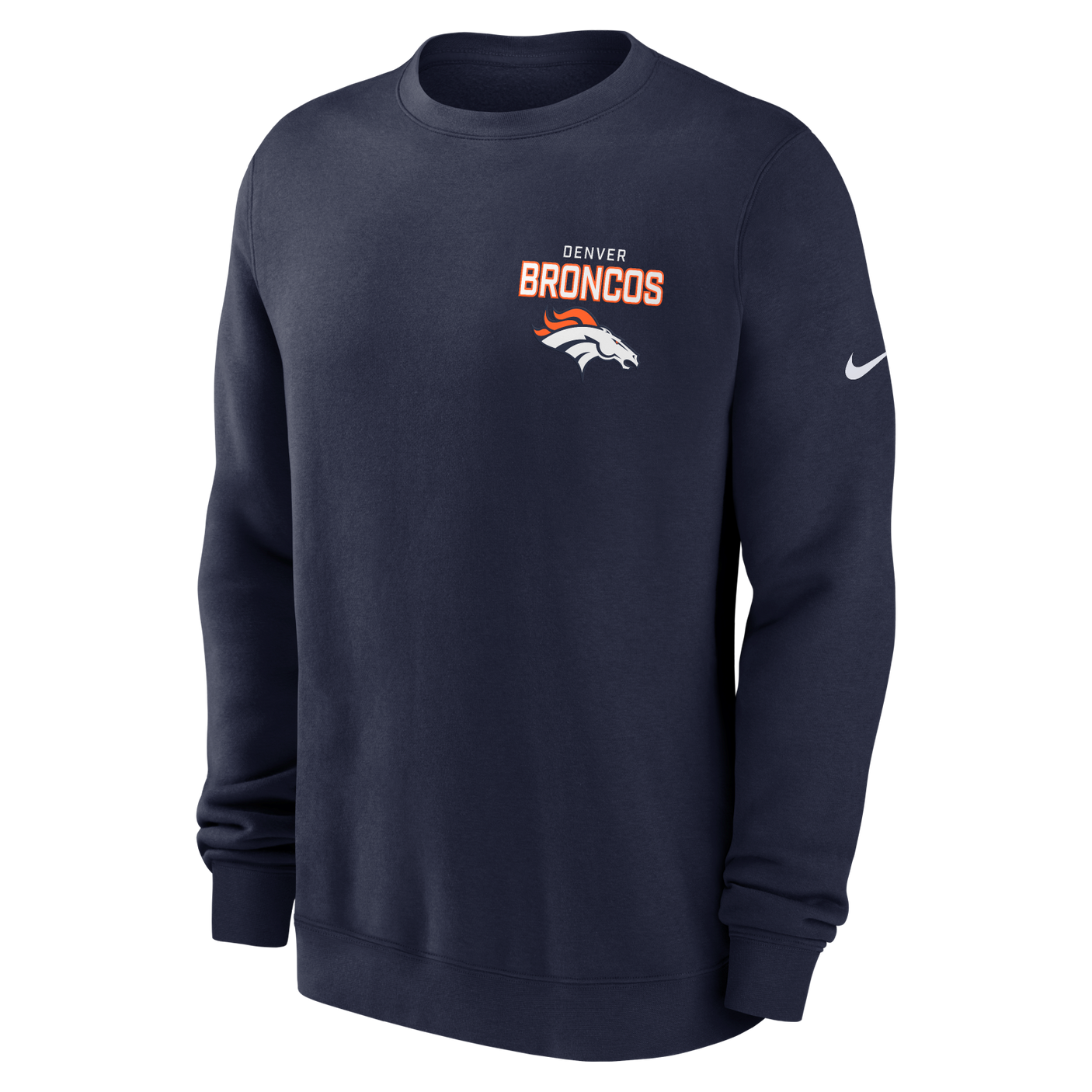 Broncos 2025 Men's Nike Fleece Club Crewneck
