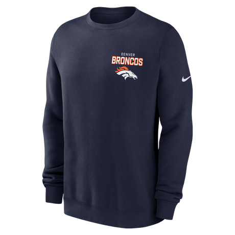 Broncos 2025 Men's Nike Fleece Club Crewneck