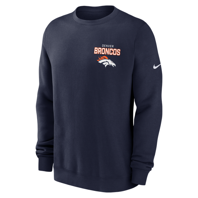 Broncos 2025 Men's Nike Fleece Club Crewneck