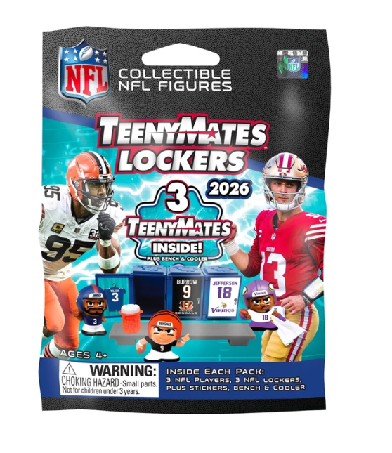 NFL Teenymates Locker Room Blind Pack 2026-27 Pro Football Hall of Fame