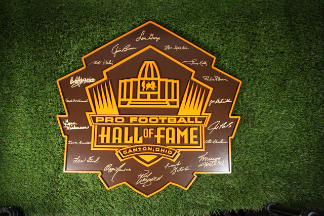 Browns Hall of Fame Logo Signature Wood Sign