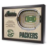 Packers StadiumView Wall Art 3-D Replica Stadium