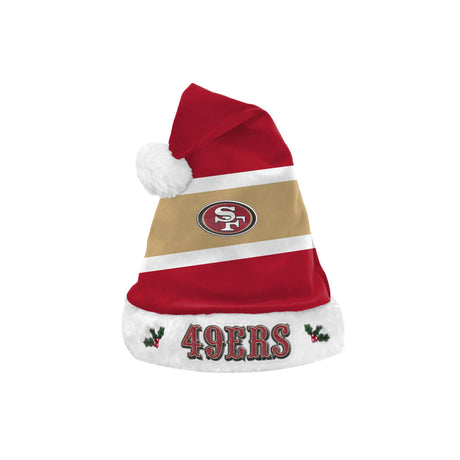 49ers Embroidered Colorblock Santa Hat