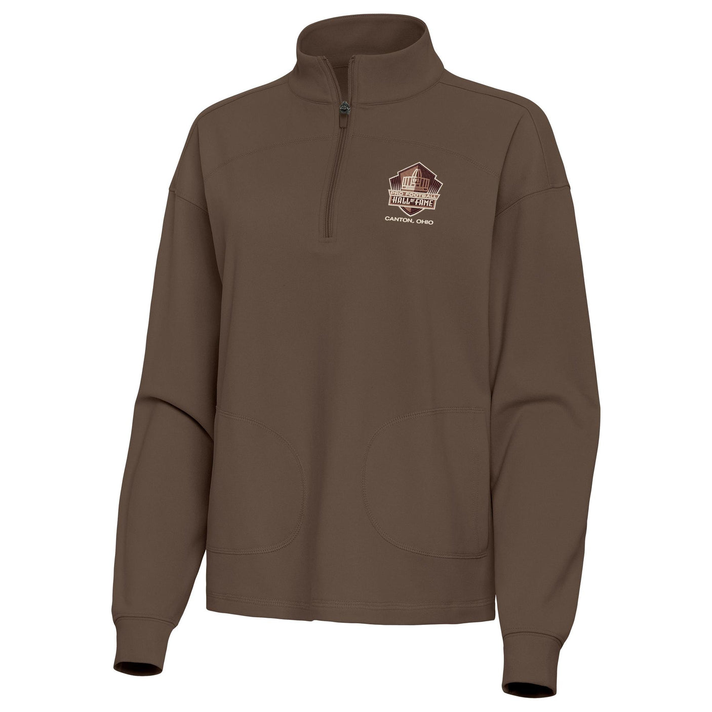 Hall of Fame Antigua Women's Coffee Echelon 1/2 Zip Pullover