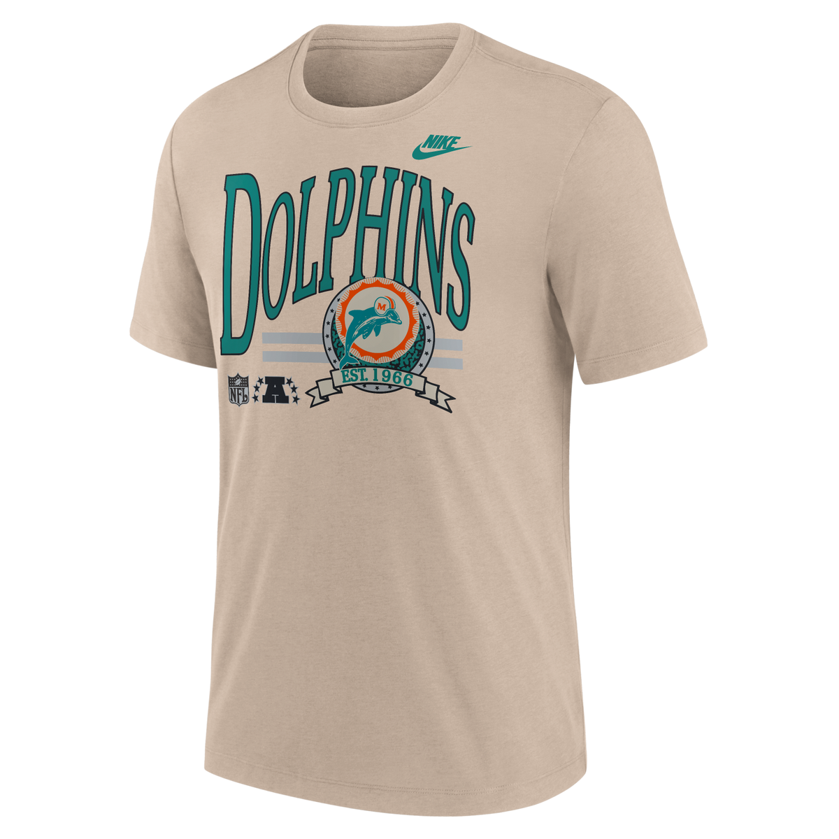 Dolphins 2026 Nike Men's Tri-Blend T-Shirt Pro Football Hall of Fame