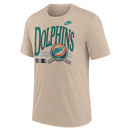 Dolphins 2026 Nike Men's Tri-Blend T-Shirt Pro Football Hall of Fame