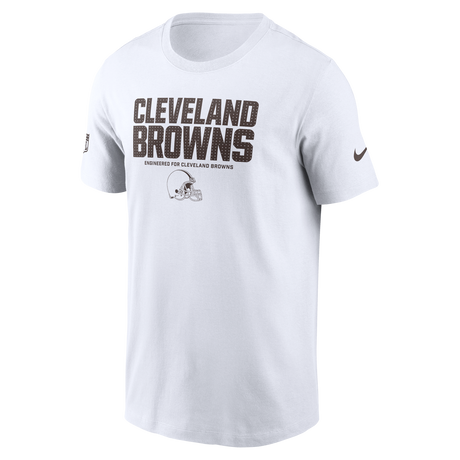 Browns 2025 Nike Men's White Sideline Team Issue T-Shirt
