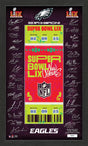 Eagles Super Bowl LIX (59) Signature Ticket Frame