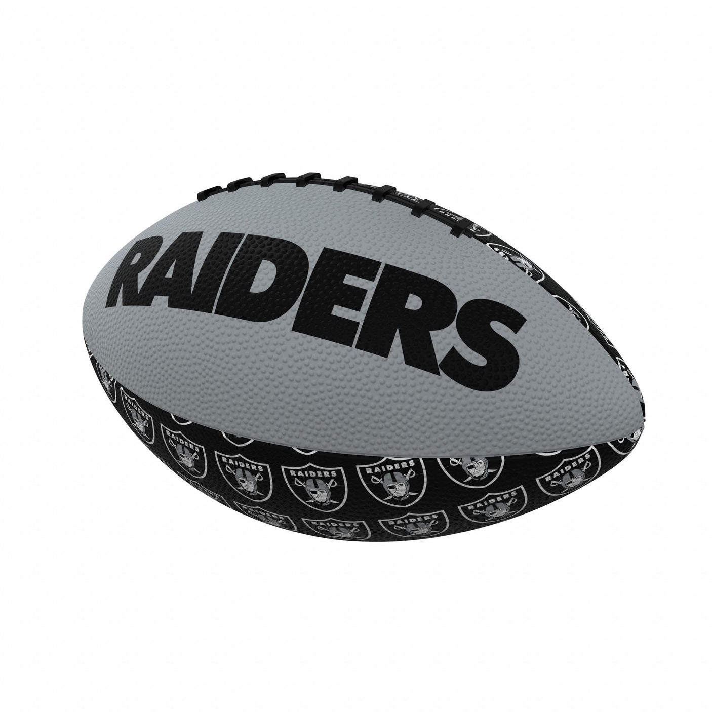 Raiders Repeating Mini Size Rubber Football