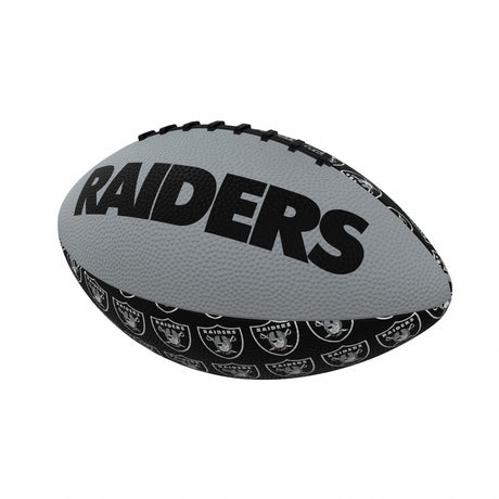 Raiders Repeating Mini Size Rubber Football