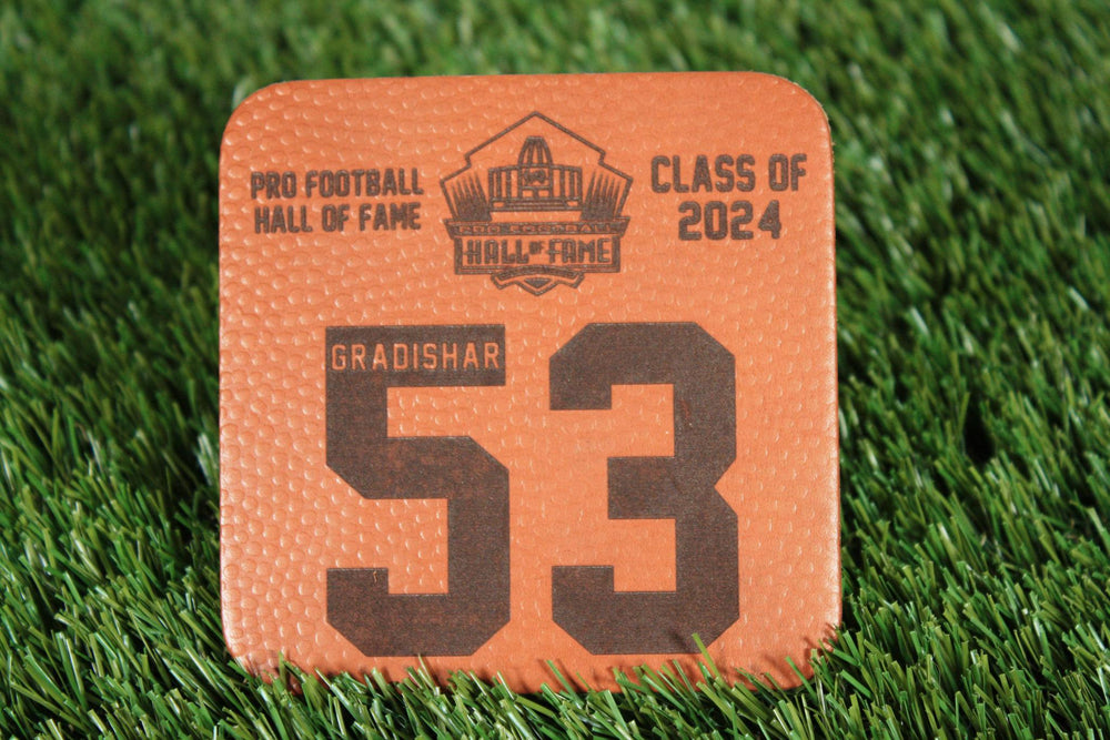 Randy Gradishar Class of 2024 Leather Player Coaster Pro Football