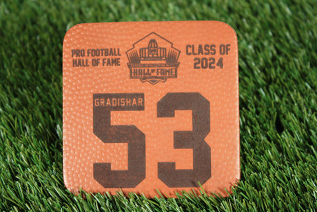 Randy Gradishar Class of 2024 Leather Player Coaster