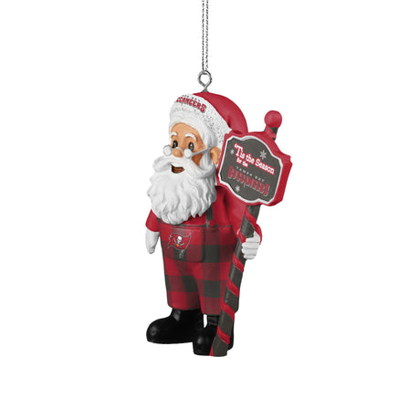 Buccaneers Santa Overalls Ornament