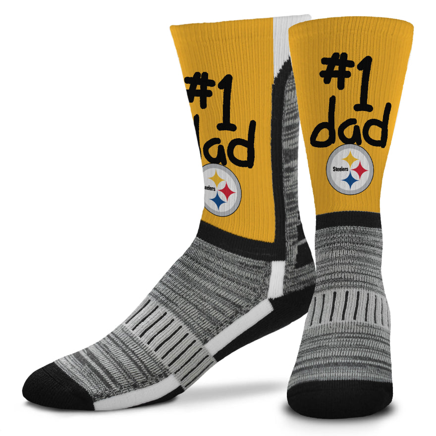 Steelers For Bare Feet #1 Dad Socks