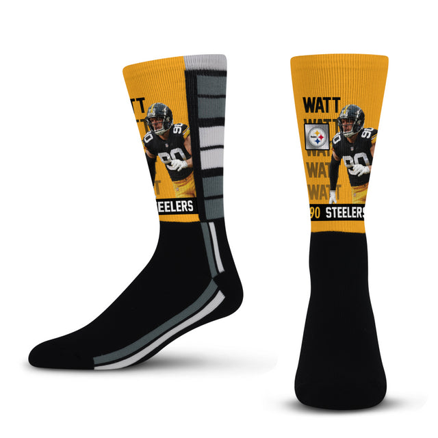 Steelers TJ Watt Fini Refresh Player Socks