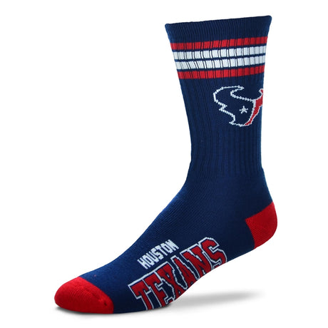 Texans 4 Stripe Deuce Sock
