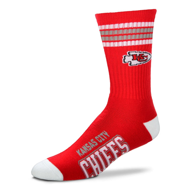 Chiefs 4 Stripe Deuce Sock