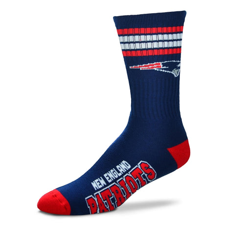 Patriots 4 Stripe Deuce Sock