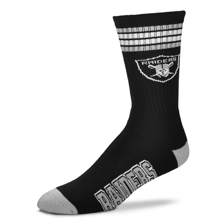 Raiders 4 Stripe Deuce Sock
