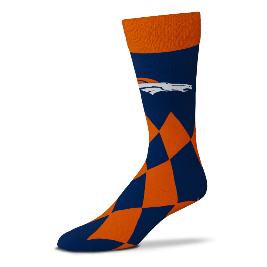 Broncos For Bare Feet Big Diamond Socks