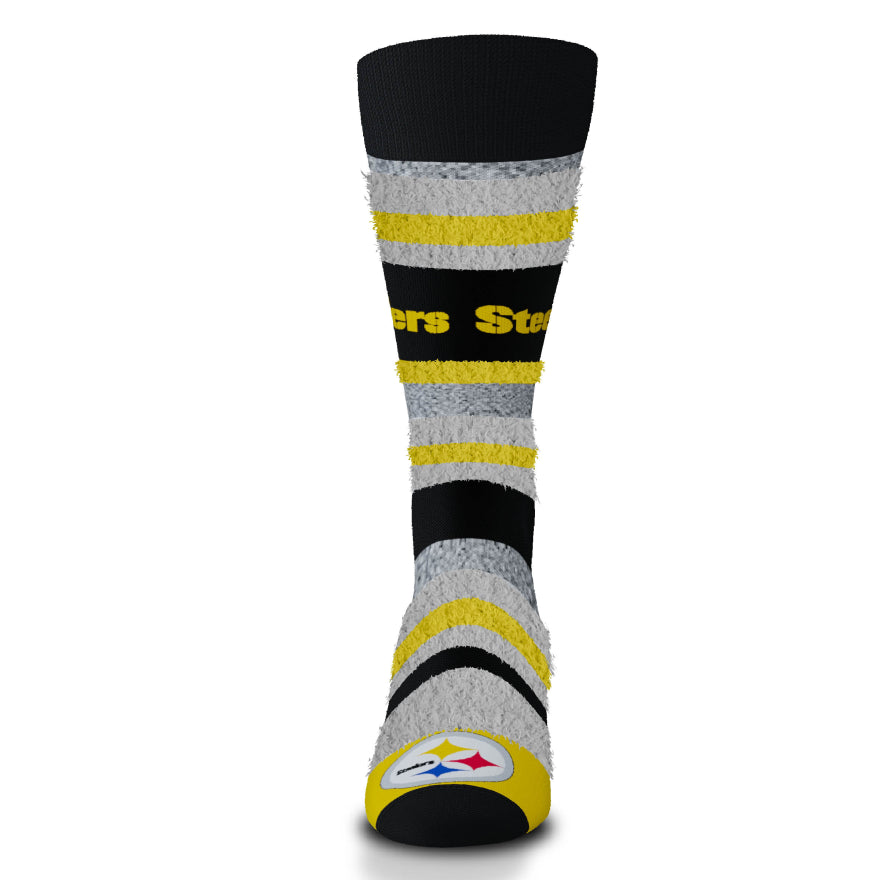 Steelers Women's For Bare Feet Mountain Stripe Sock