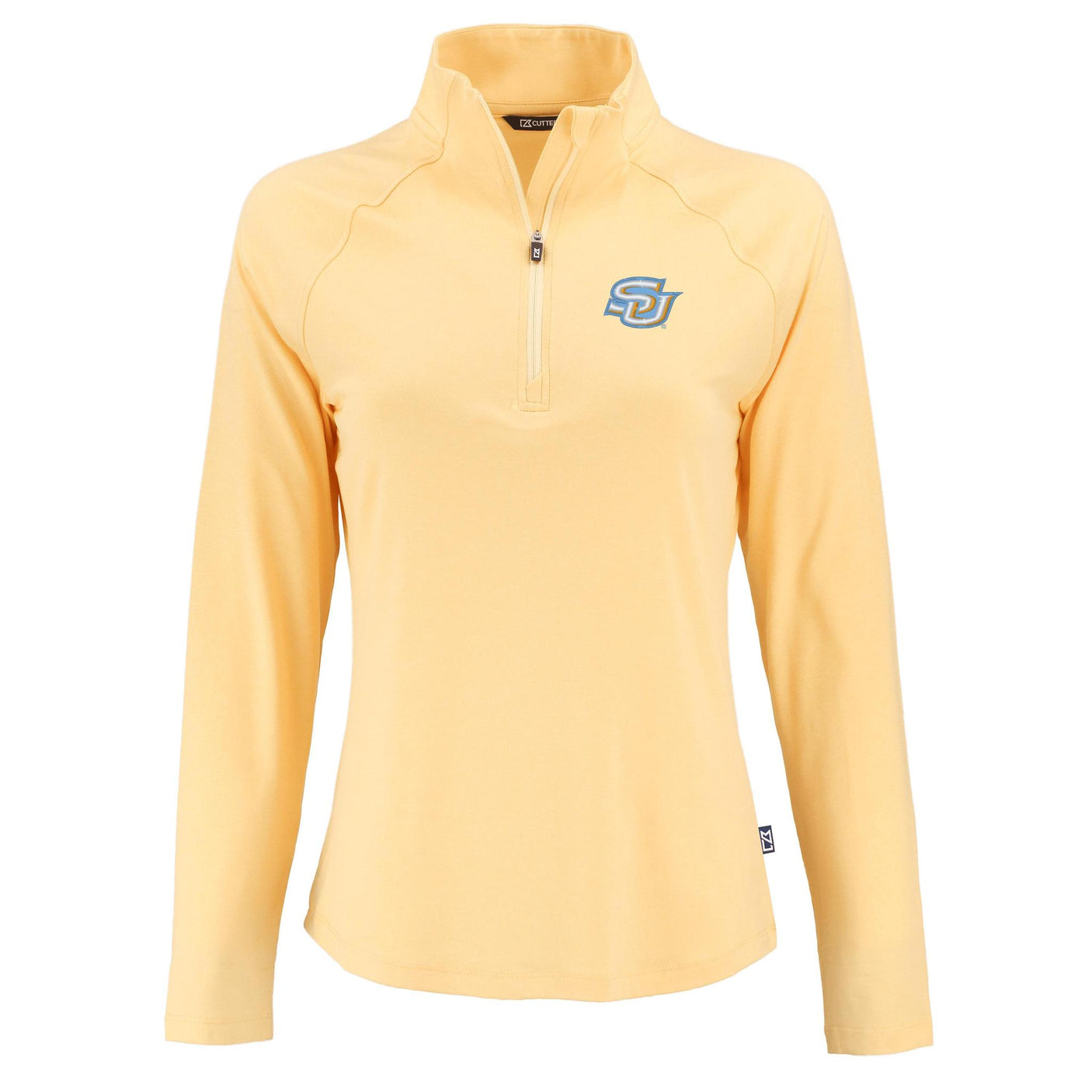 HBCU Team Cutter & Buck Women's Coastline Recycled Double Peached 1/4 Zip Pullover
