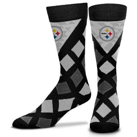 Steelers Dashed Diamond Socks