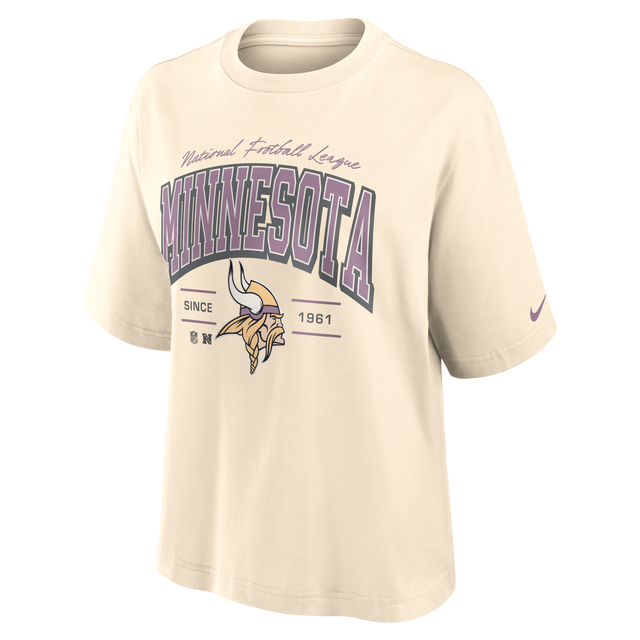Vikings 2026 Nike Women's True Classic Boxy T-Shirt