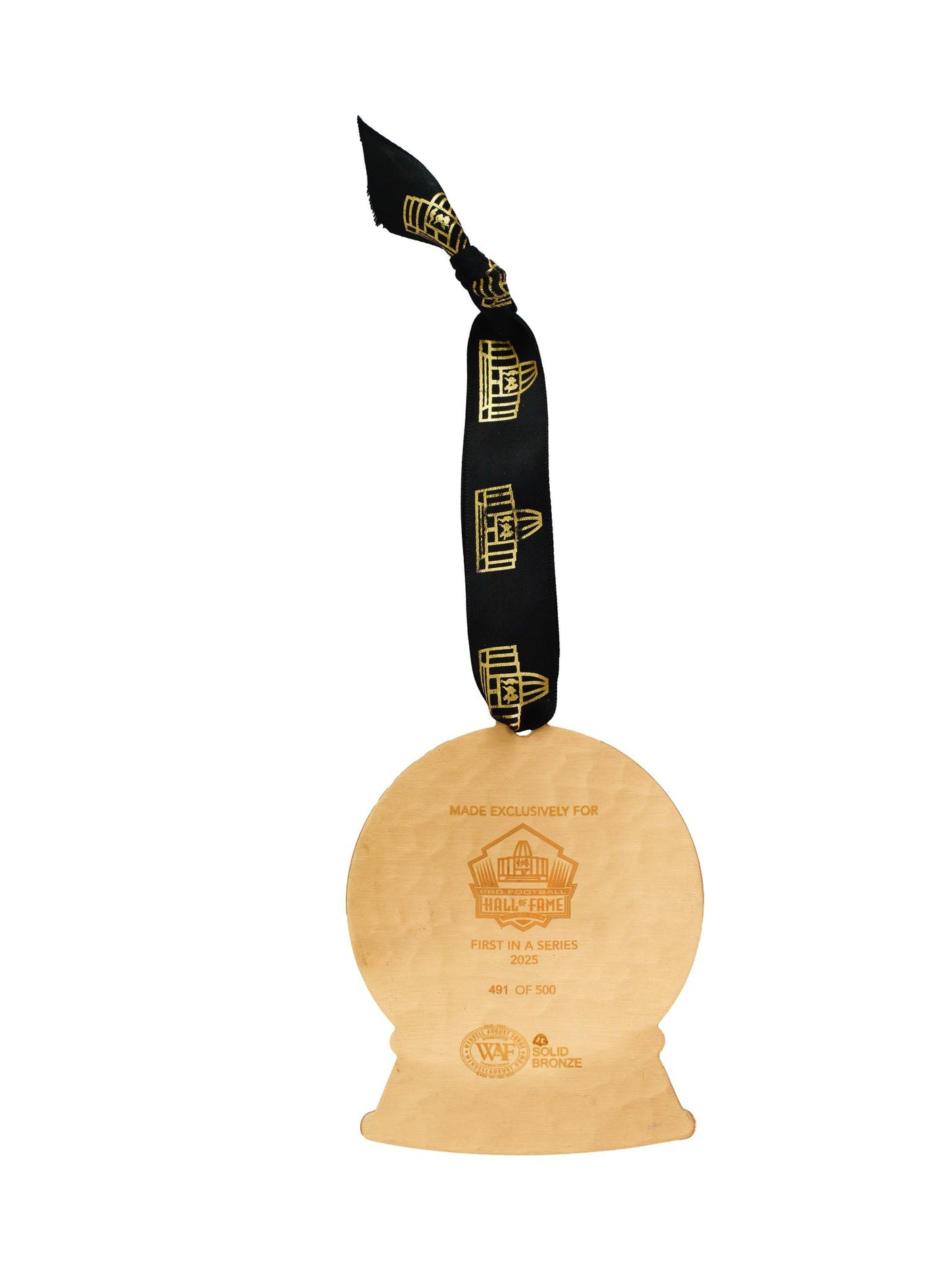 Hall of Fame Limited Edition 2025 Annual Bronze Snow Globe Ornament