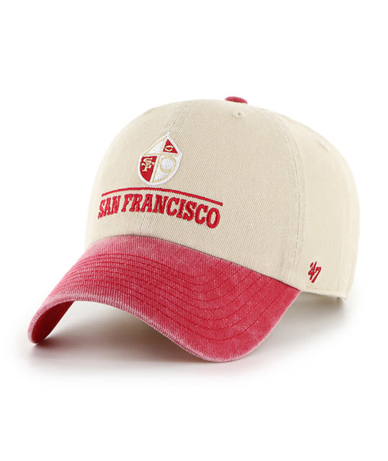 49ers 2026 '47 Brand Men's Historic Two Tone Clean Up Hat