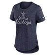 Cowboys 2025 Women's Nike Triblend Fashion Top T-Shirt