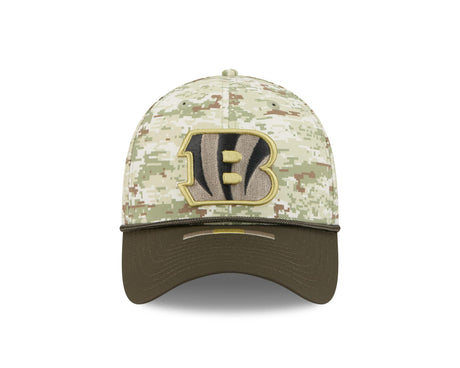 Bengals 2025 New Era Men's 39THIRTY Salute to Service Hat