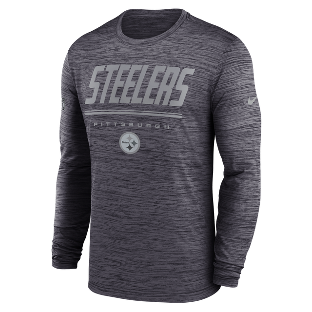Steelers 2026 Nike Men's Team Issue Velocity Long Sleeve T-Shirt (10301150134548)