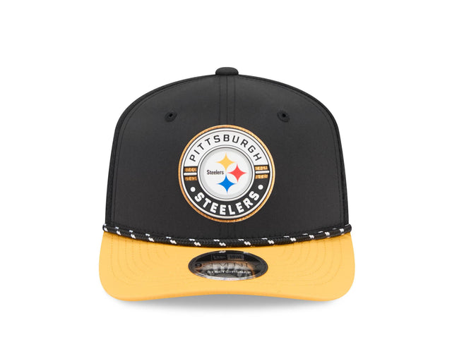 Steelers 2026 New Era Men's 9SEVENTY Stretch Snap Two-Tone Hat Pro Football Hall of Fame