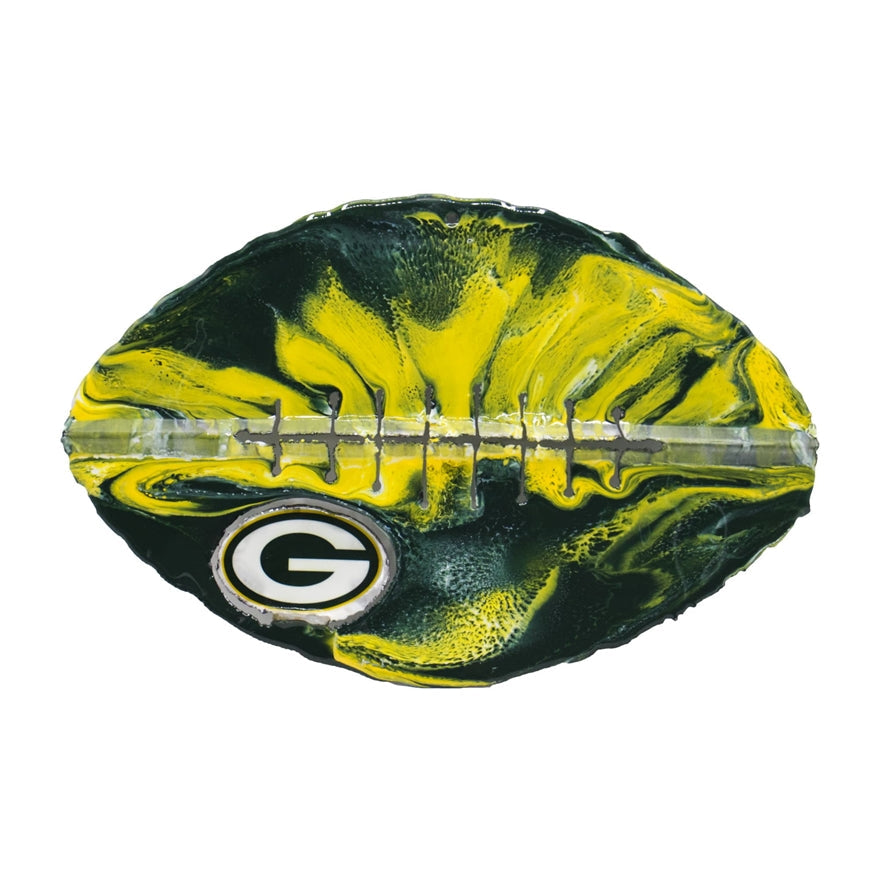 Packers Team Pride Recycled Metal Wall Art Football