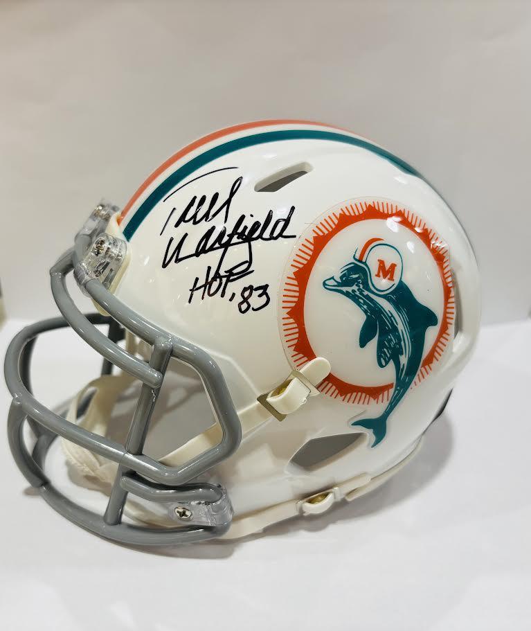Paul Warfield Autographed Dolphins Throwback 1972 Mini Helmet