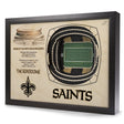 Saints StadiumView Wall Art 3-D Replica Stadium