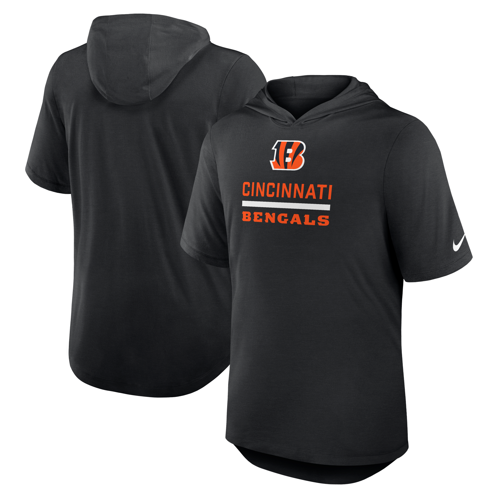 nike men's short sleeve hooded shirts & tops